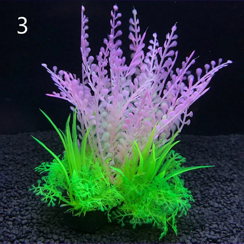 Aquarium Kunstpflanzen Set – Realistische Deko bunt in 3 | BEST-AMBIENCE
