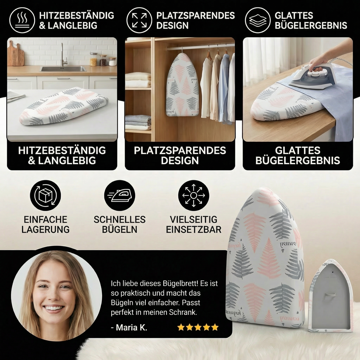 Bügelhandschuh hitzebeständig – Dampf- & Hitzeschutz - Detailansicht 3 | BEST-AMBIENCE