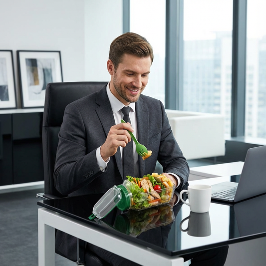 Lunchbox To-Go auslaufsicher mit Seitenklappe tragbar - Haushalt & Wohnen | BEST-AMBIENCE