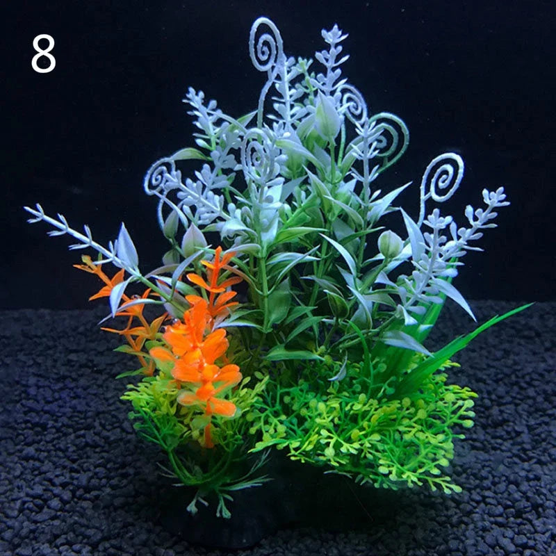 Aquarium Kunstpflanzen Set – Realistische Deko bunt in 8 | BEST-AMBIENCE