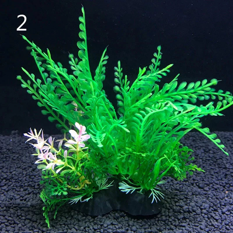 Aquarium Kunstpflanzen Set – Realistische Deko bunt in 2 | BEST-AMBIENCE