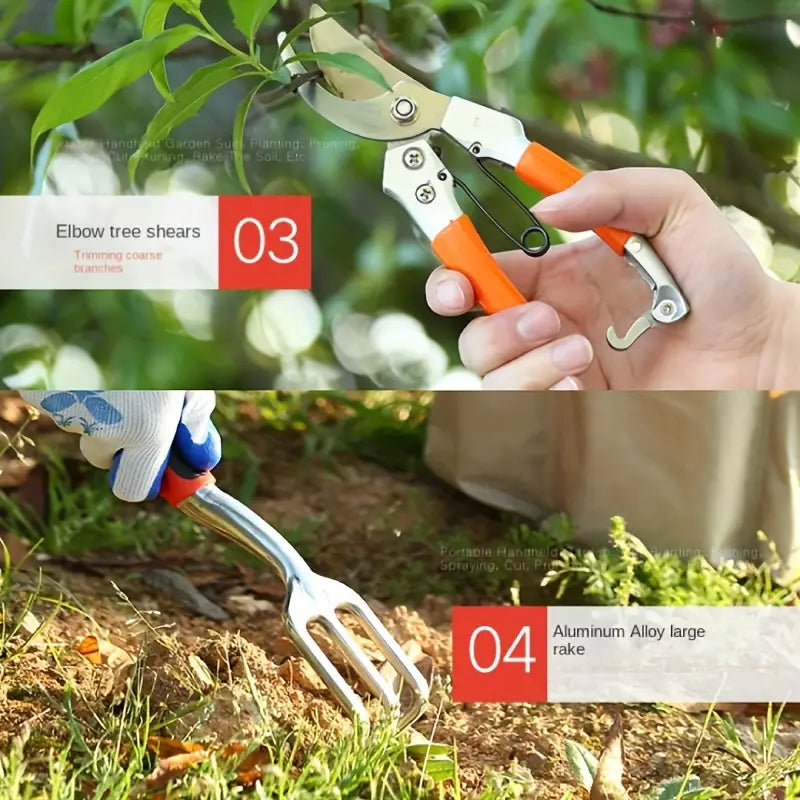 Gartenwerkzeug-Set 10-teilig mit Tasche – Gartenpflege - Detailansicht 3 | BEST-AMBIENCE