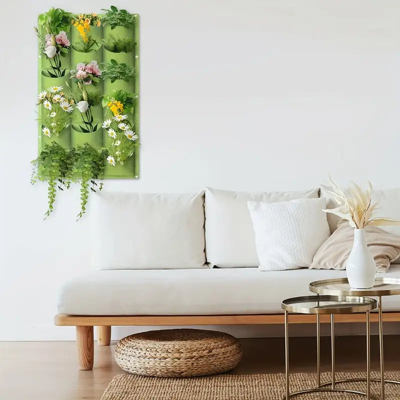 Vertikaler Filz Pflanzenbeutel – Wandmontage Pflanzsack – Detailansicht 12 | BEST-AMBIENCE