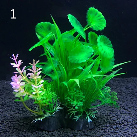 Aquarium Kunstpflanzen Set – Realistische Deko bunt in 1 | BEST-AMBIENCE