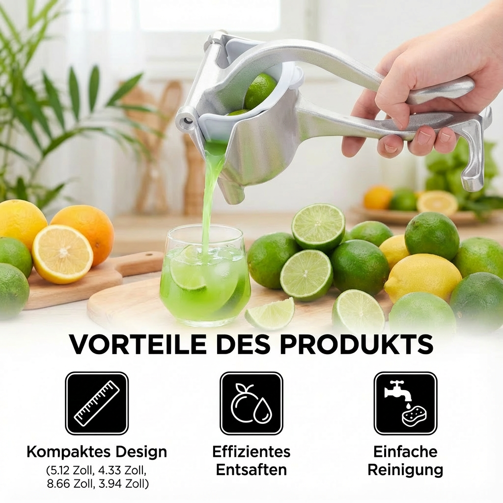 Manuelle Zitruspresse Aluminium – Saftpresse für Früchte - Detailansicht 4 | BEST-AMBIENCE