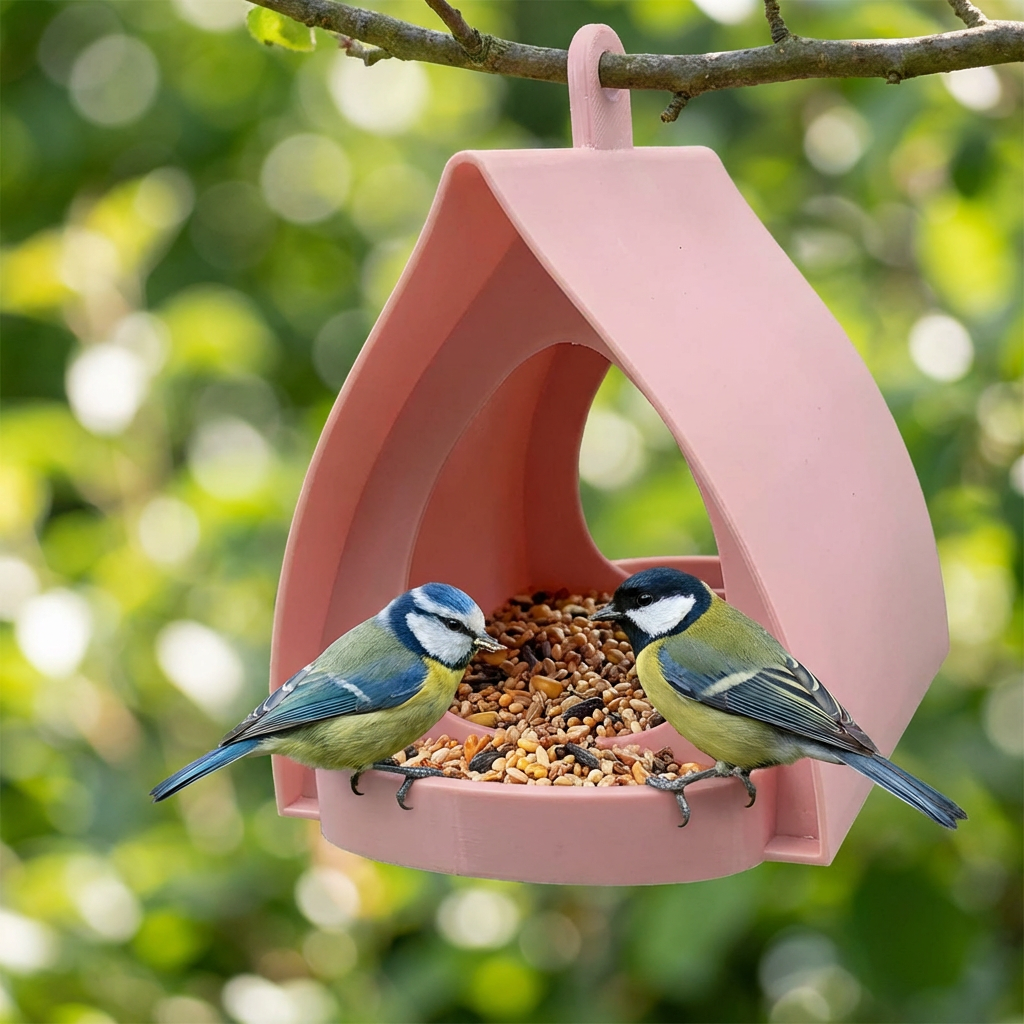 Vogelfutterhaus hängend – Groß für Garten & Balkon - Detailansicht 10 | BEST-AMBIENCE
