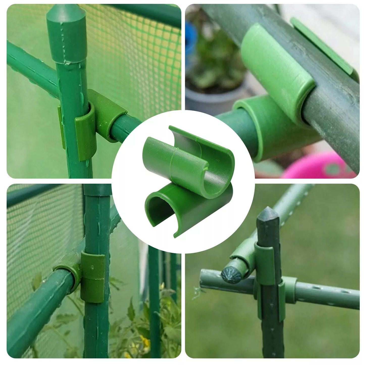 Pflanzenstütz-Clip für Zaun, Stange & Netz – 1 Set – Garten & Outdoor | BEST-AMBIENCE