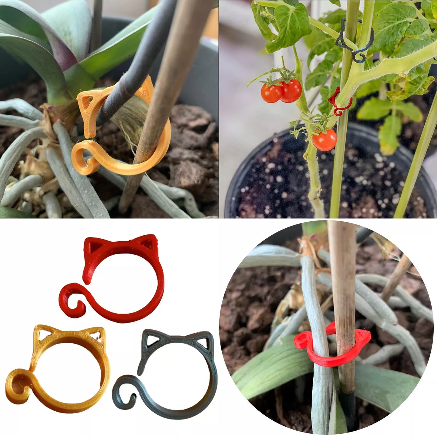 Pflanzclip Katze – Stütze für Zimmer- & Gartenpflanzen – Detailansicht 10 | BEST-AMBIENCE