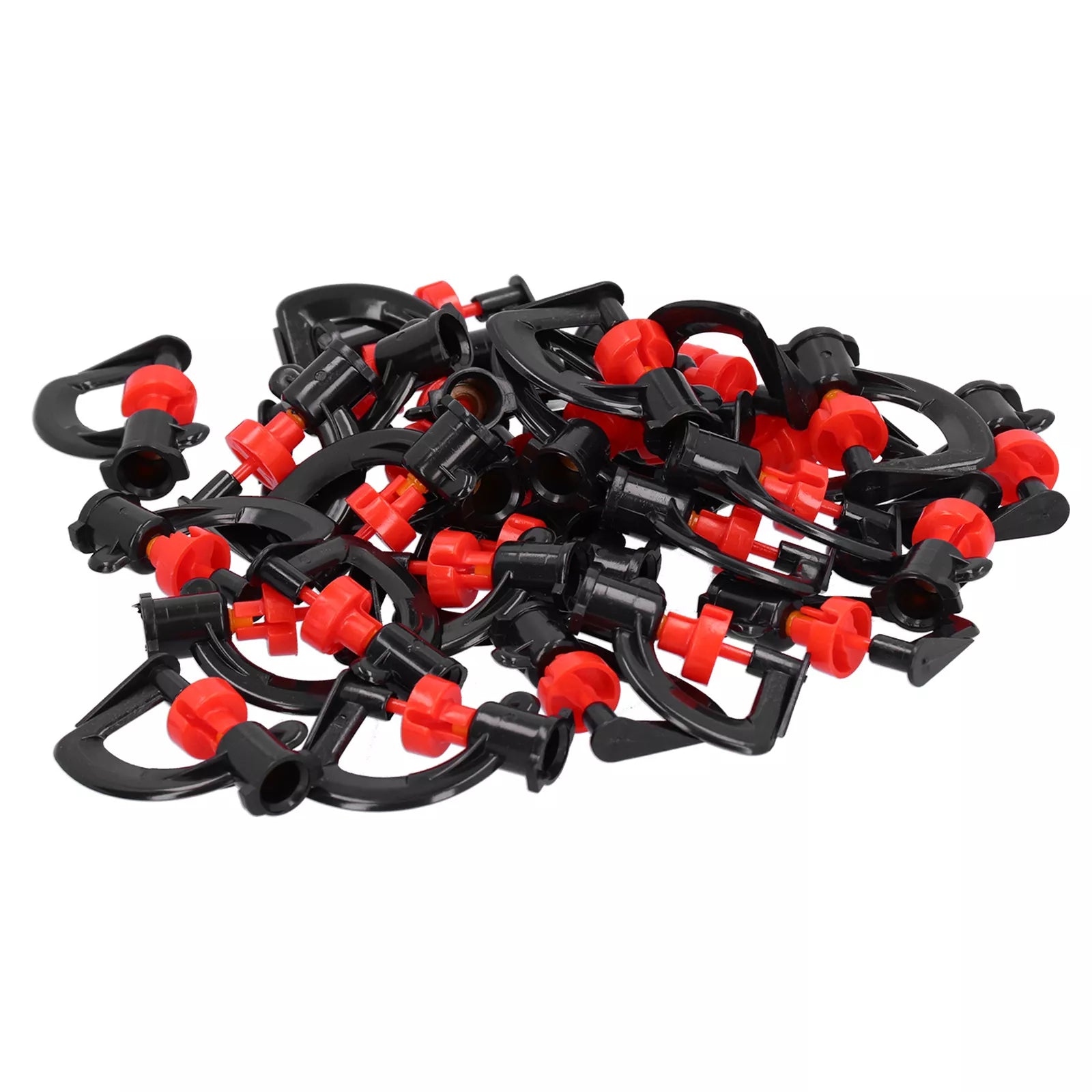 Rotierender 360° Sprinkler – Hängesprühdüse Garten in Schwarz Rot (10 Stk.) | BEST-AMBIENCE