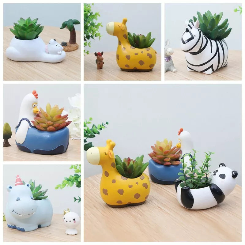 Sukkulenten-Töpfe mit Tierdesign – Kaktus Pflanzgefäß - Garten & Outdoor | BEST-AMBIENCE