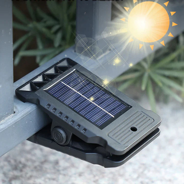 Clip-Solarlampe mit Bewegungssensor – kabelloses Licht für Garten & Balkon
