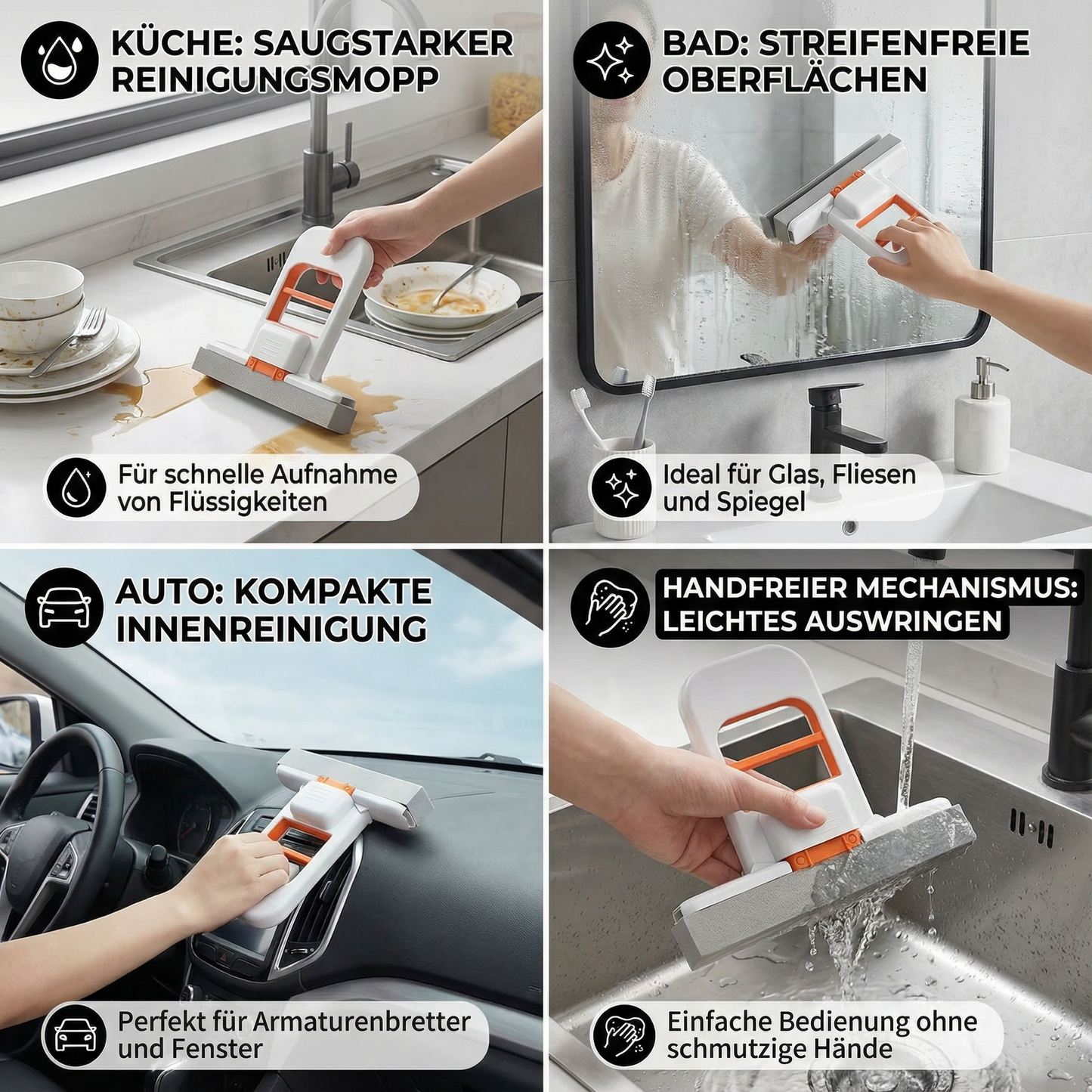 Schwammmopp Handsfree – Küche, Bad & Auto saugstark - Detailansicht 5 | BEST-AMBIENCE