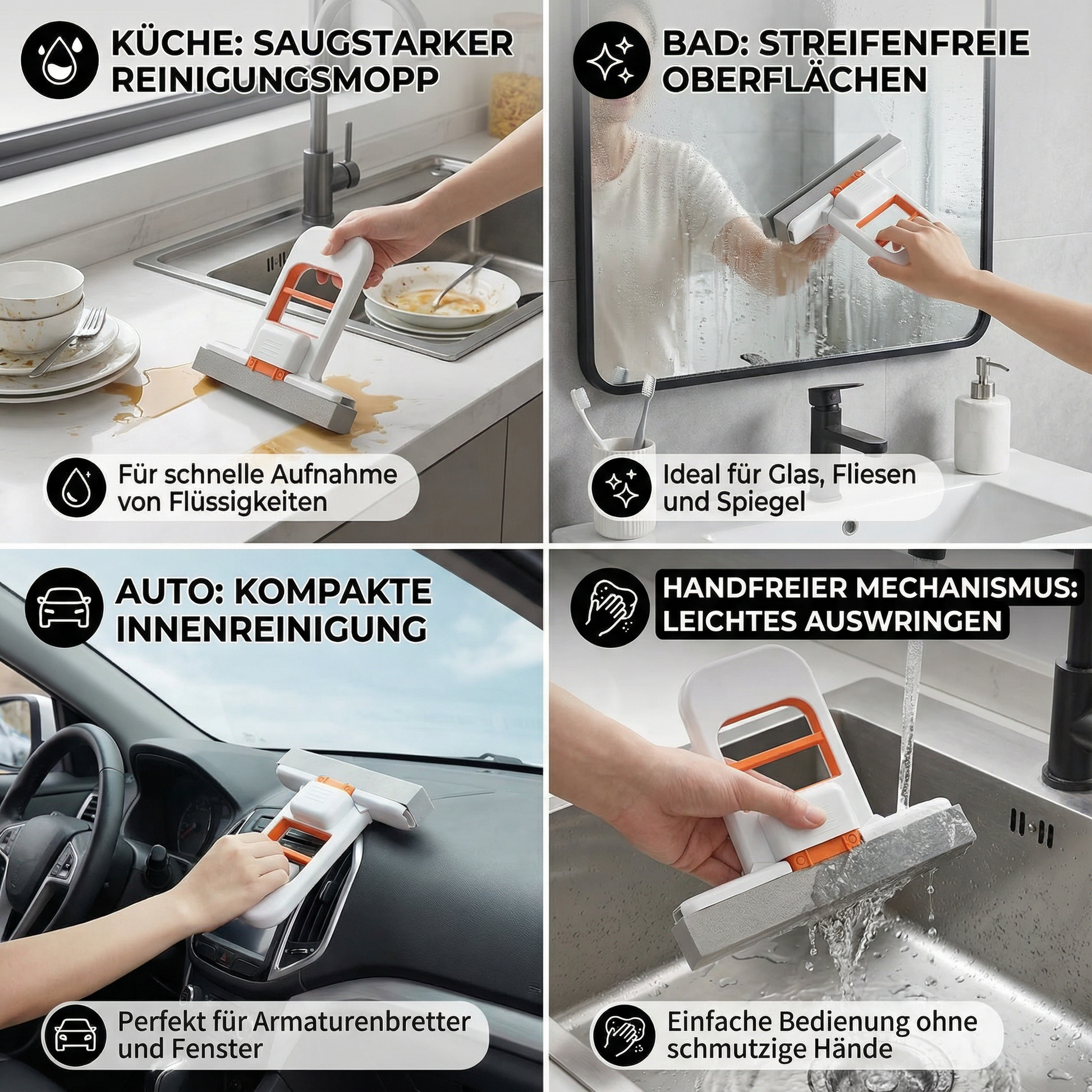 Schwammmopp Handsfree – Küche, Bad & Auto saugstark - Detailansicht 5 | BEST-AMBIENCE