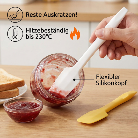 Silikon Mini-Spatel hitzebeständig – 4er Set Küche - Detailansicht 2 | BEST-AMBIENCE