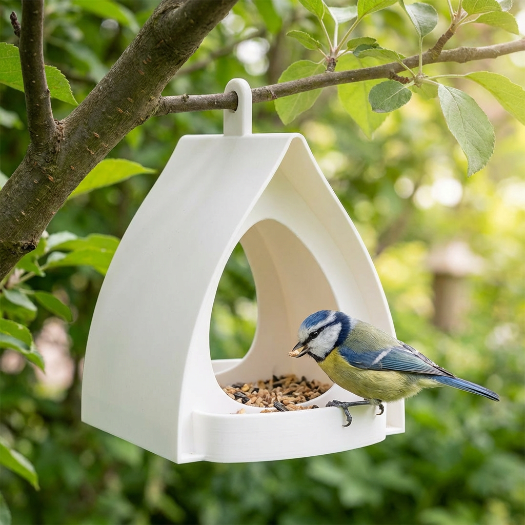 Vogelfutterhaus hängend – Groß für Garten & Balkon - Detailansicht 7 | BEST-AMBIENCE